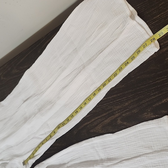 Marine layer cotton gauze wide leg pants Medium - Picture 6 of 9
